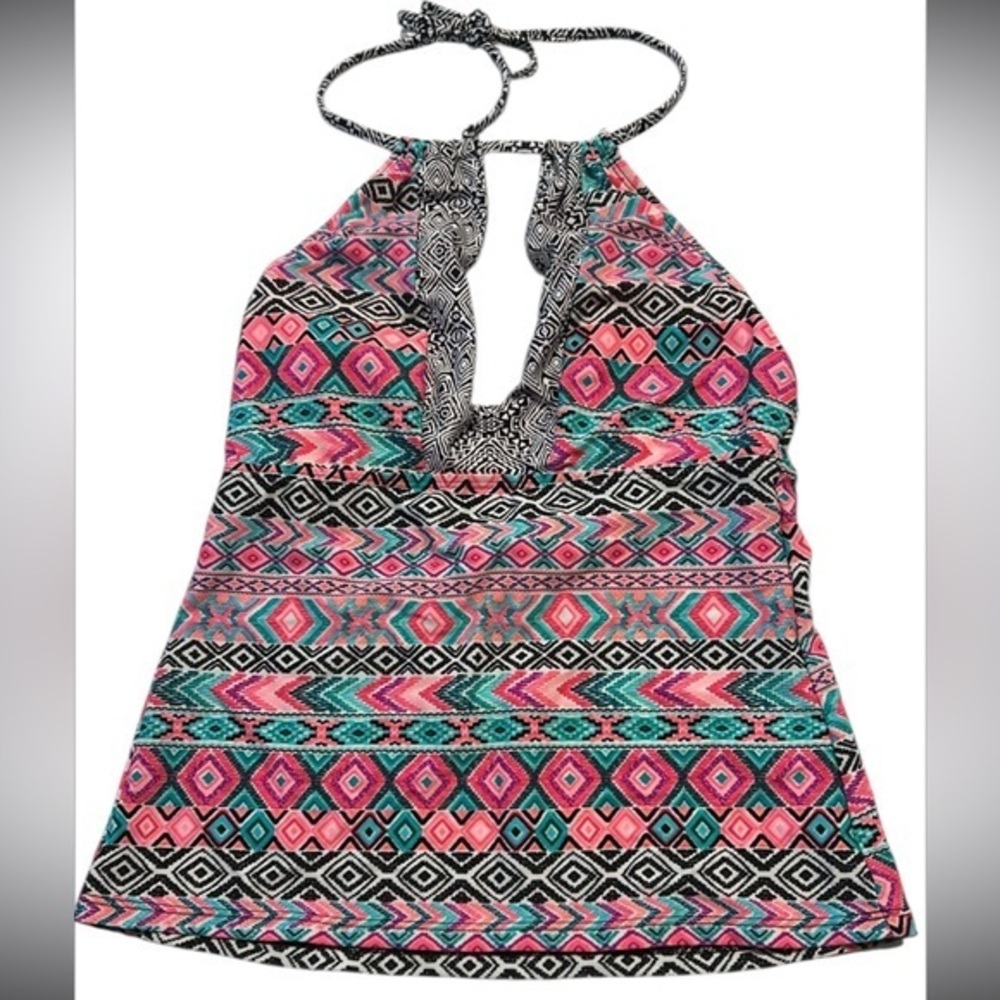 Malibu Dream girl tankini swim bikini top size small NWT